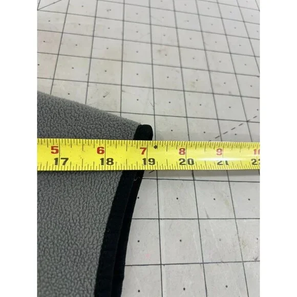 Timberland Mens Gray Full-Zip Fleece Vest L With Pockets - Picture 7 of 8